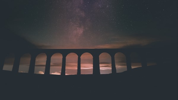 Arch Architecture Nebula Wallpaper