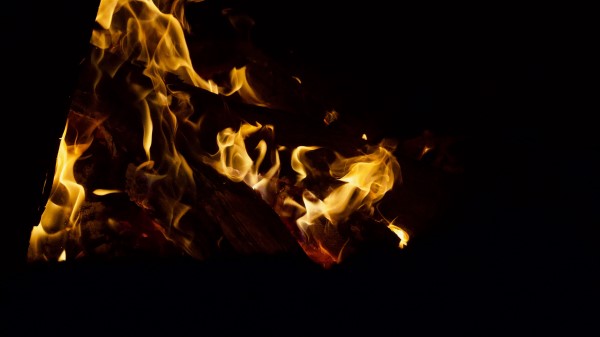 Bonfire Flame Fire Night Wallpaper