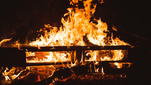 Fire Firewood Coals wallpaper