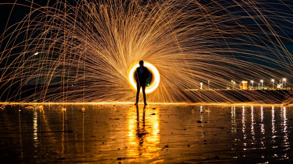 Freezelight Man Silhouette Wallpaper