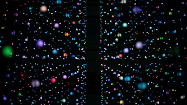 Garland Light Artistic Installation Wallpaper