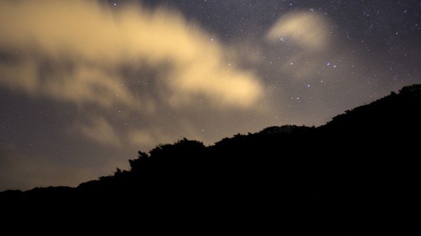 Hill Stars Starry Sky Wallpaper