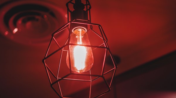 Lamp Bulb Red Wallpaper