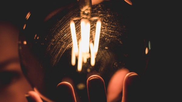 Lamp Fingers Glow Wallpaper