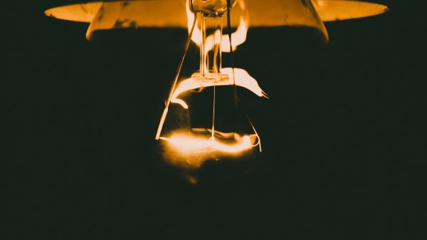 Light Bulb Filament Light Wallpaper