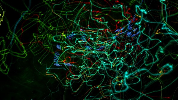 Lines Neon Confusion Wallpaper