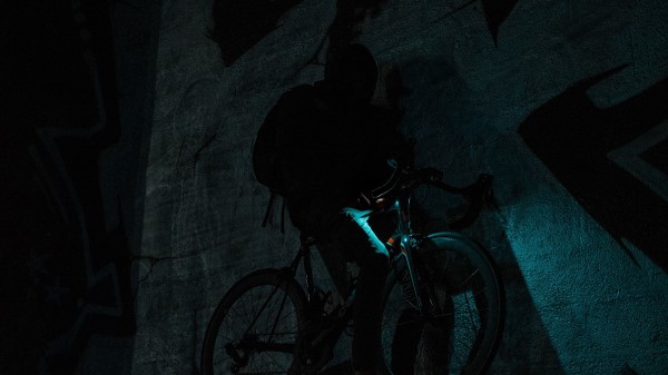 Man Bike Dark Wallpaper