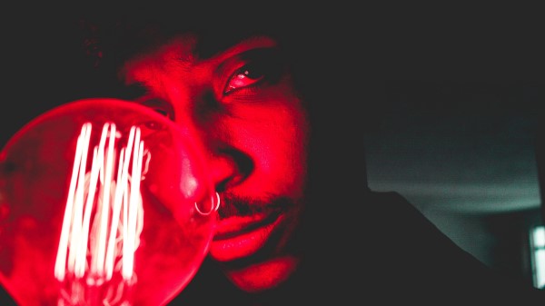 Man Neon Face Wallpaper