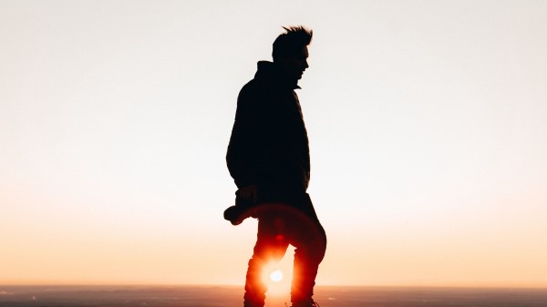 Man Silhouette Dark Wallpaper