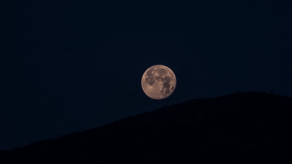 Moon Full Moon Hill Wallpaper