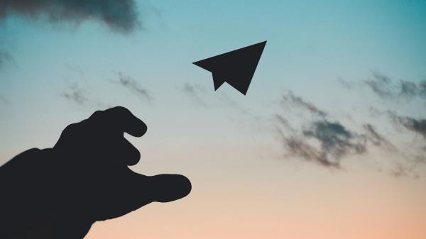 Paper Airplane Hand Sky Wallpaper