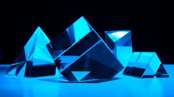 Pyramid Glass Facets Wallpaper