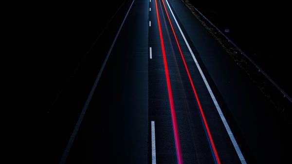 Road Light Lines Marking Wallpaper