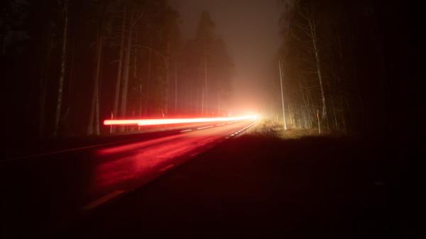 Road Light Long Exposure Wallpaper