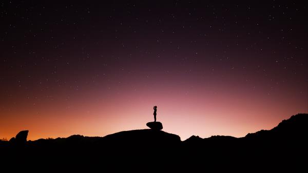 Silhouette Lonely Loneliness Wallpaper