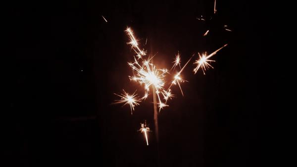 Sparkler Sparks Hand Wallpaper