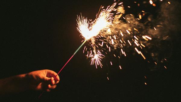 Sparklers Sparks Hand Wallpaper