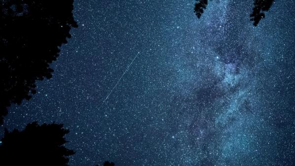 Starfall Stars Night Wallpaper