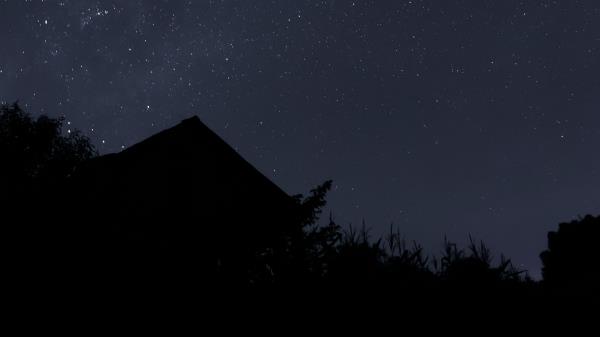 Starry Sky Stars Roof Wallpaper