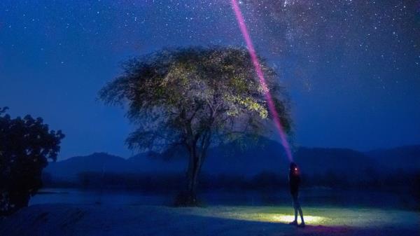Starry Sky Stars Silhouette Wallpaper