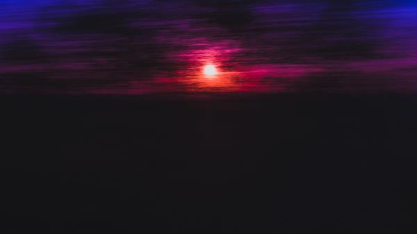 Sunset Blur Horizon Wallpaper