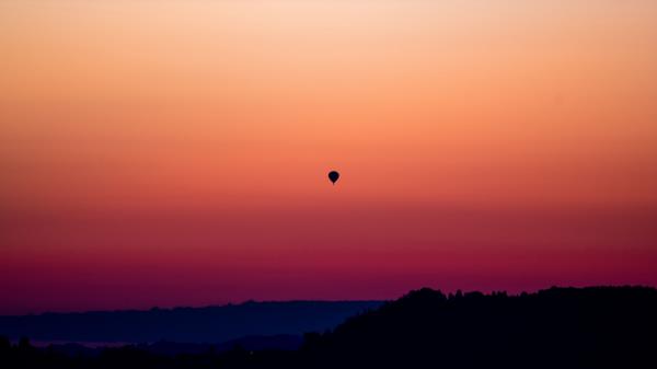 Sunset Hot Air Balloon Sky Wallpaper