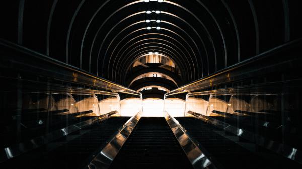 Tunnel Dark Backlight Wallpaper