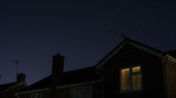 Window Starry Sky Night Wallpaper
