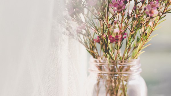 Flowers Bouquet Pink Wallpaper