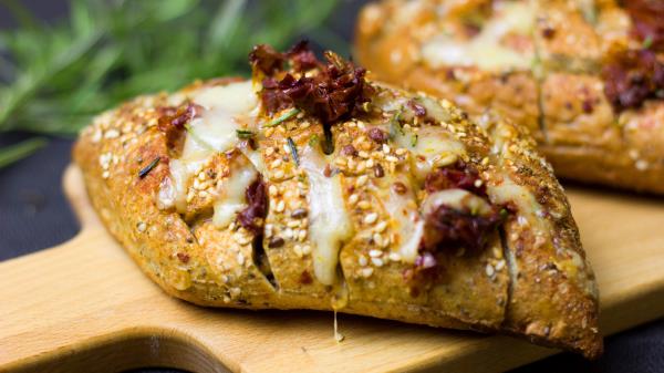 Bread Cheese Sesame Bun Baked Wallpaper
