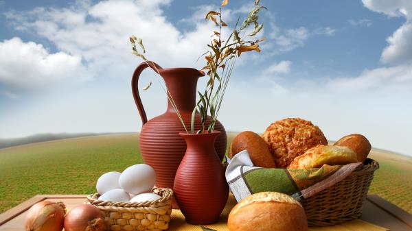 Bread Milk Eggs Dinner Wallpaper