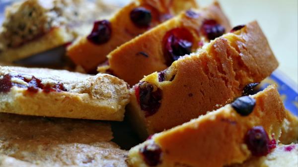 Cake Berries Nuts Pastries Wallpaper
