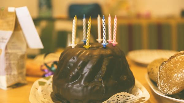 Cake Candles Chocolates Pastries Wallpaper