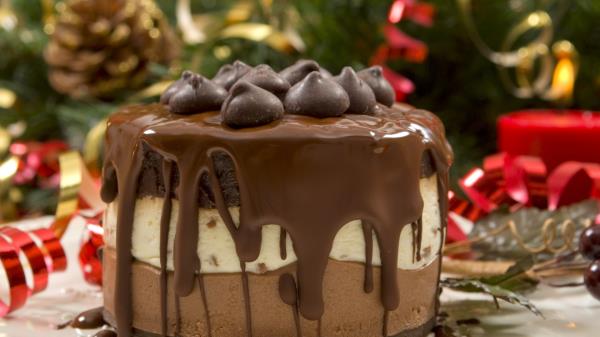 Cake Chocolate Delicious Glaze Decoration Wallpaper