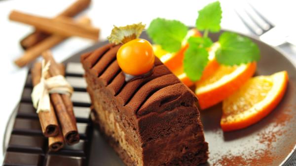 Cake Cinnamon Citrus Decoration Wallpaper
