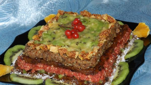Cake Fruit Kiwi Orange Wallpaper