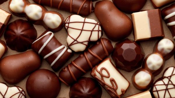 Candies Chocolate Figures Allsorts Patterns Sweets Wallpaper