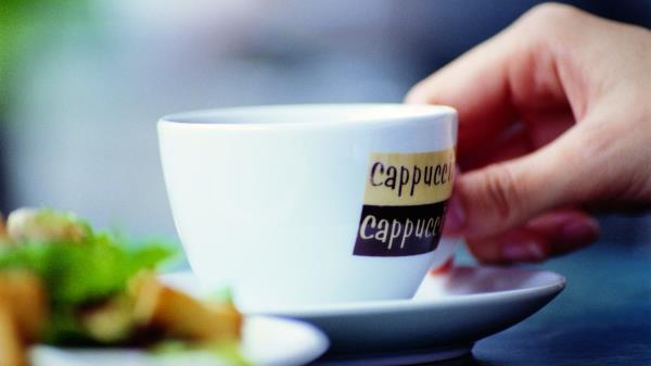 Cappuccino Hand Cup Wallpaper