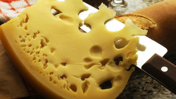 Cheese Piece Slice Knife Wallpaper