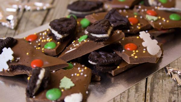 Chocolate Cookies Dessert Sweet Glaze Wallpaper