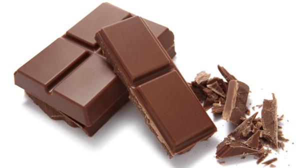 Chocolate White Background Chips Wallpaper