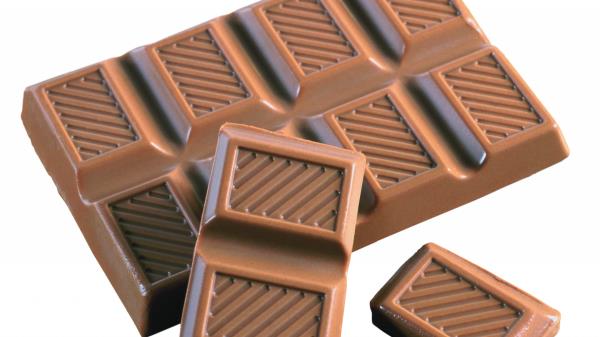 Chocolate White Background Tiles Wallpaper