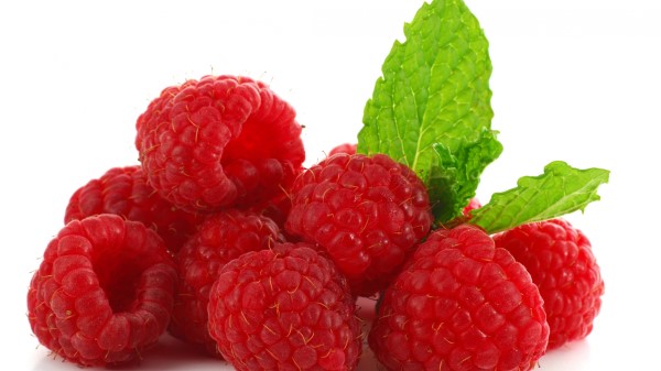 Raspberry Branches Leaves Juicy wallpaper