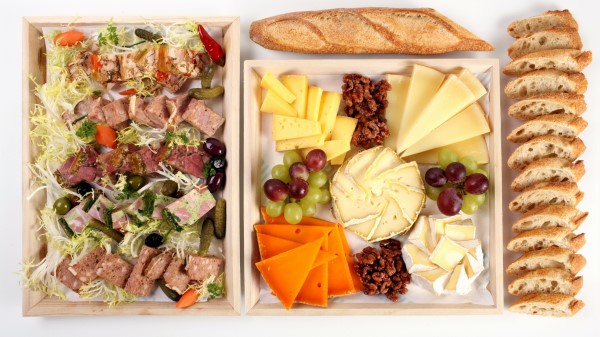 Salad Meat Cheese Bread Wallpaper