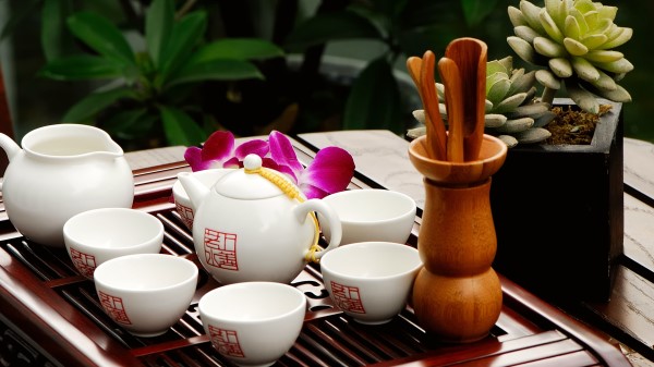 Service Table Tea China wallpaper