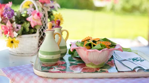 Still Life Salad Bouquet Wallpaper