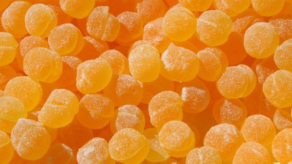 Sweets Marmalade Orange Background Wallpaper