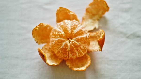 Tangerine Citrus Peeled Wallpaper