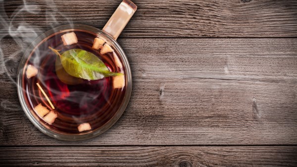 Tea Cup Top Table Hot Water Wallpaper