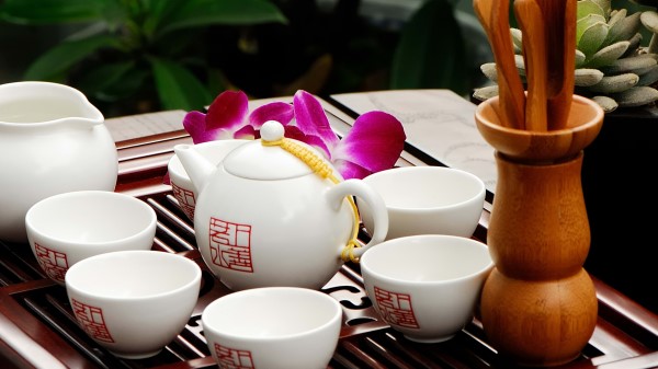 Tea Cups China Characters Wallpaper